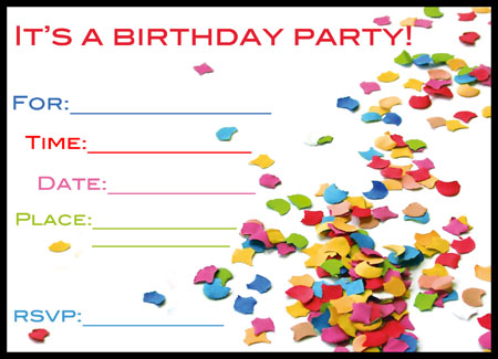 Free Printable Kids Birthday Party Invitations 6